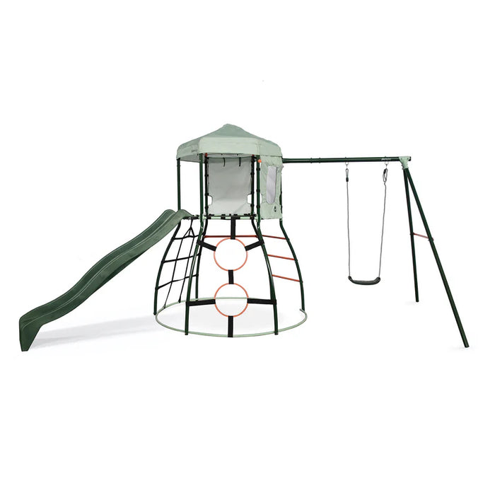 Metal Climbing Dome with Slide