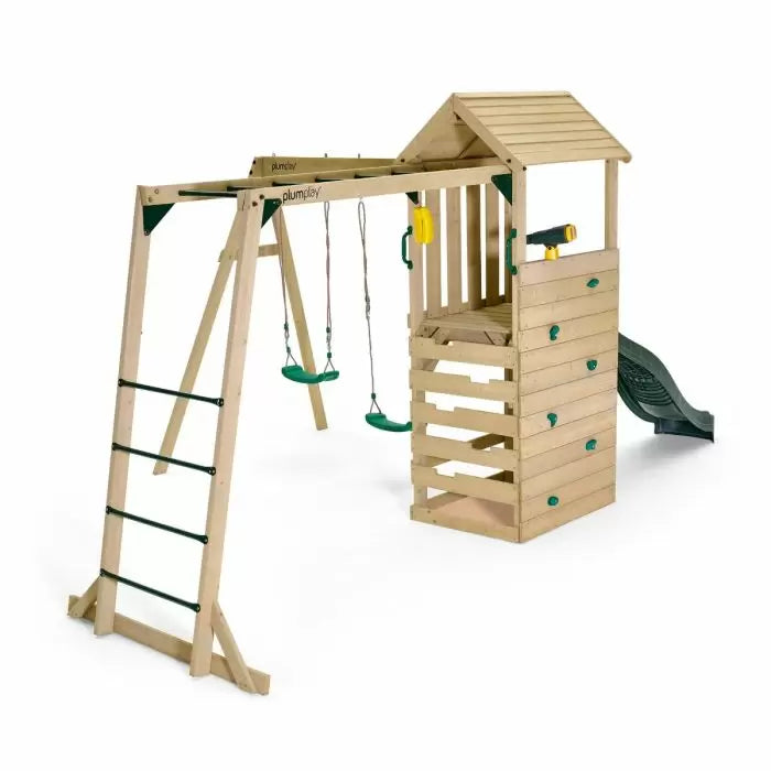 Plum Lookout Tower Play Centre with Swings and Monkey Bars | Outdoor Adventure Playset for Kids (Perth Delivery Only)