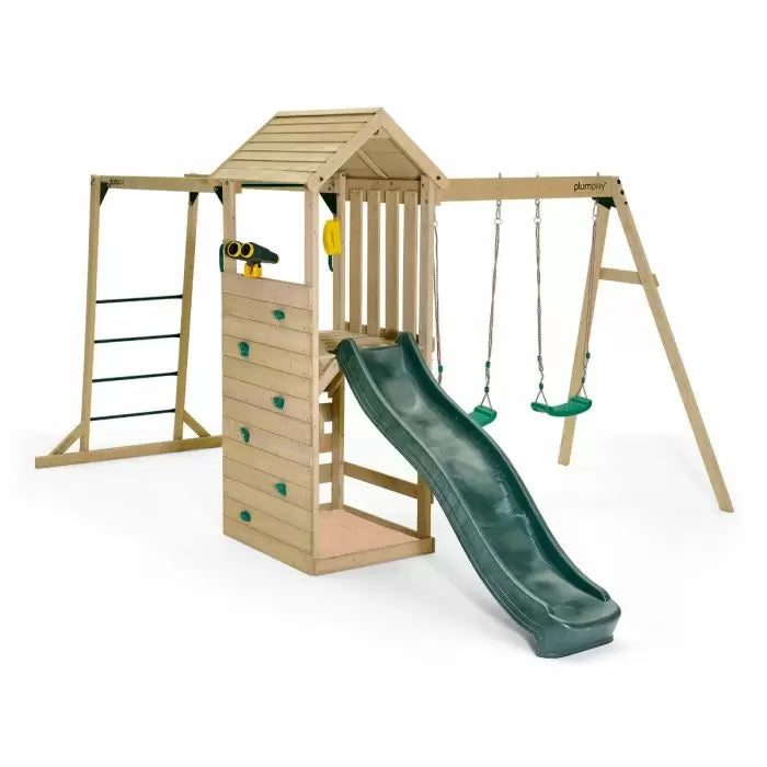 Plum Lookout Tower Play Centre with Swings and Monkey Bars | Outdoor Adventure Playset for Kids (Perth Delivery Only)