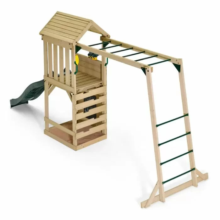 Plum Lookout Tower Playcentre with Monkey Bars | Wooden Adventure Playset for Kids (Perth Delivery Only)
