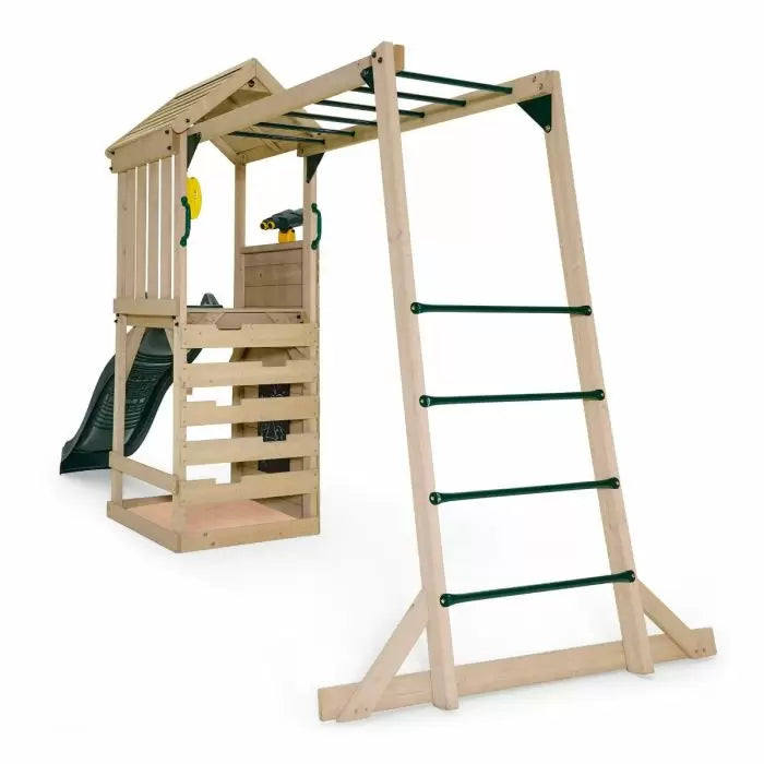 Plum Lookout Tower Playcentre with Monkey Bars | Wooden Adventure Playset for Kids (Perth Delivery Only)