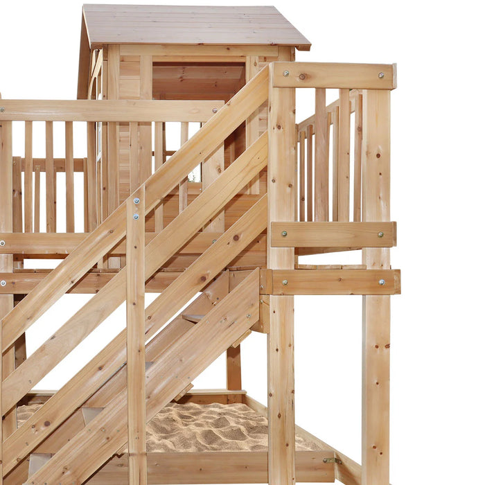 Silverton Cubby House with 1.8m Slide (Green)