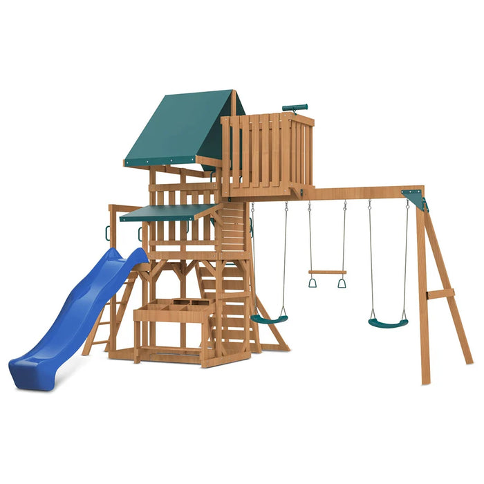 Walton Swing Set, Monkey Bars & Playground with 2.2m Slide (Cubby Clearance)