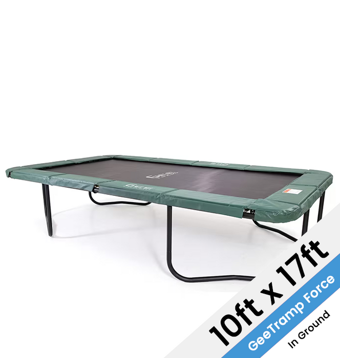 GeeTramp Force 10ft x 17ft Rectangle Trampoline - In Ground (FREE Perth Only Delivery)