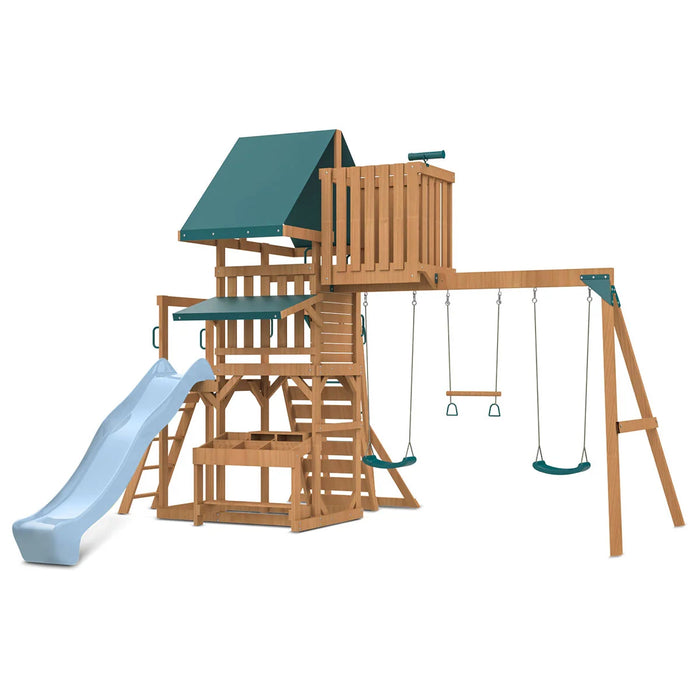Walton Swing Set, Monkey Bars & Playground with 2.2m Slide (Cubby Clearance)