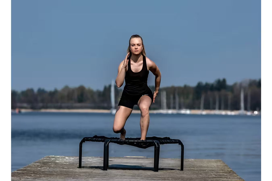 ACON Fitness Rebounder - Round Rebounder Trampoline - 44" (1.12m) Black