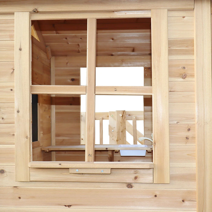 Silverton Cubby House with 1.8m Slide (Green)
