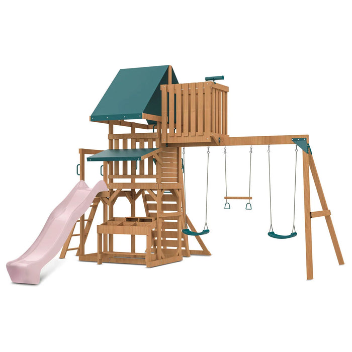 Walton Swing Set, Monkey Bars & Playground with 2.2m Slide (Cubby Clearance)
