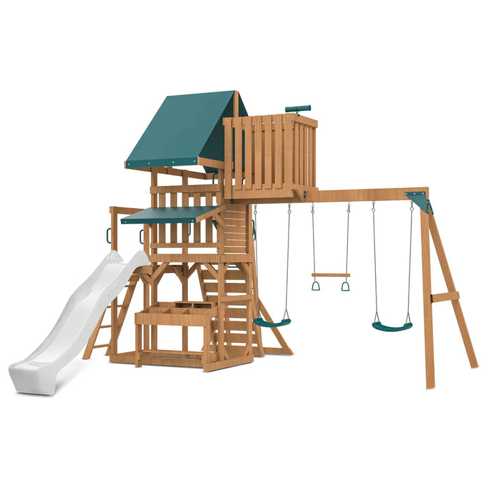Walton Swing Set, Monkey Bars & Playground with 2.2m Slide (Cubby Clearance)