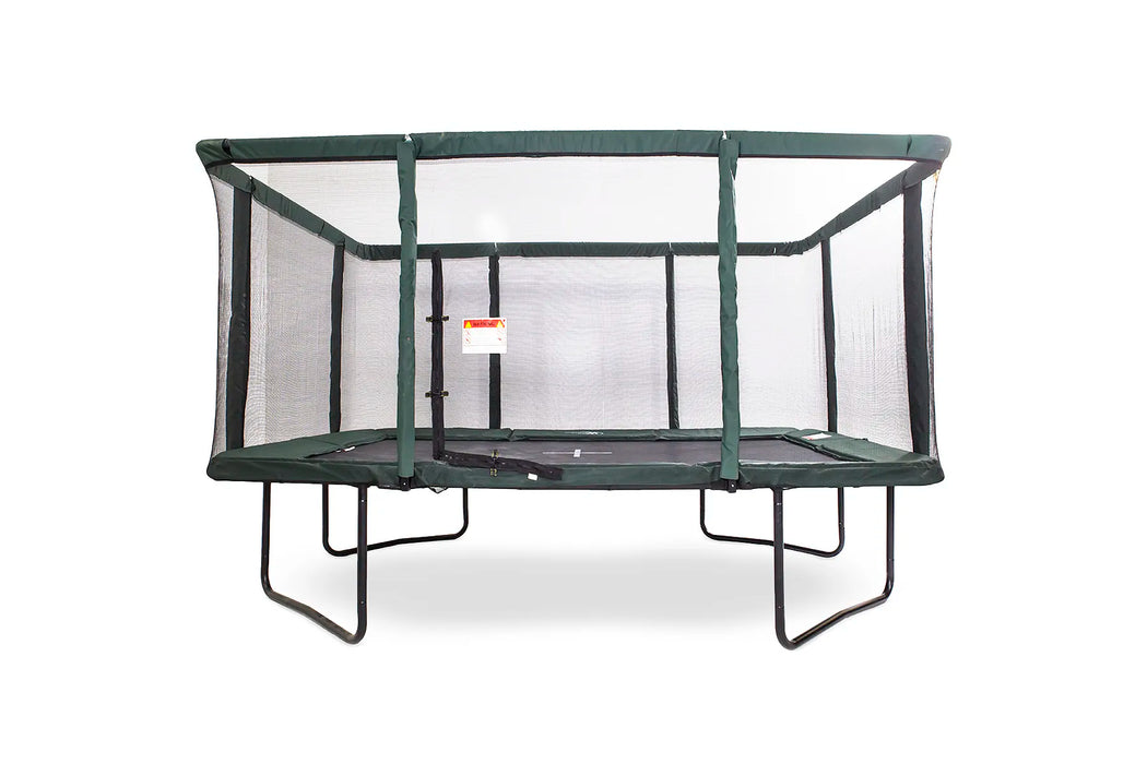 GeeTramp Force 9ft x 14ft Rectangle Trampoline - Family Fun Bundle