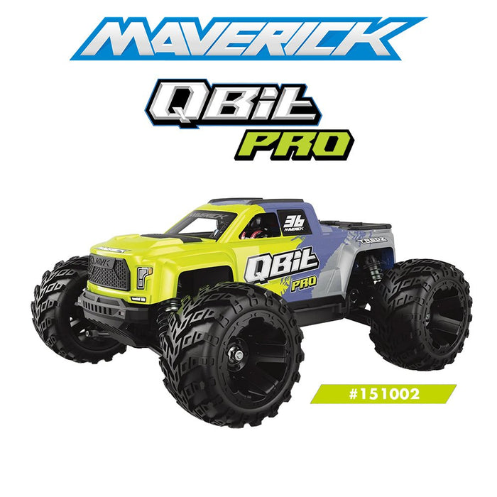 MAVERICK 1/16 QBIT MT PRO MONSTER TRUCK -  FLUORO GREEN