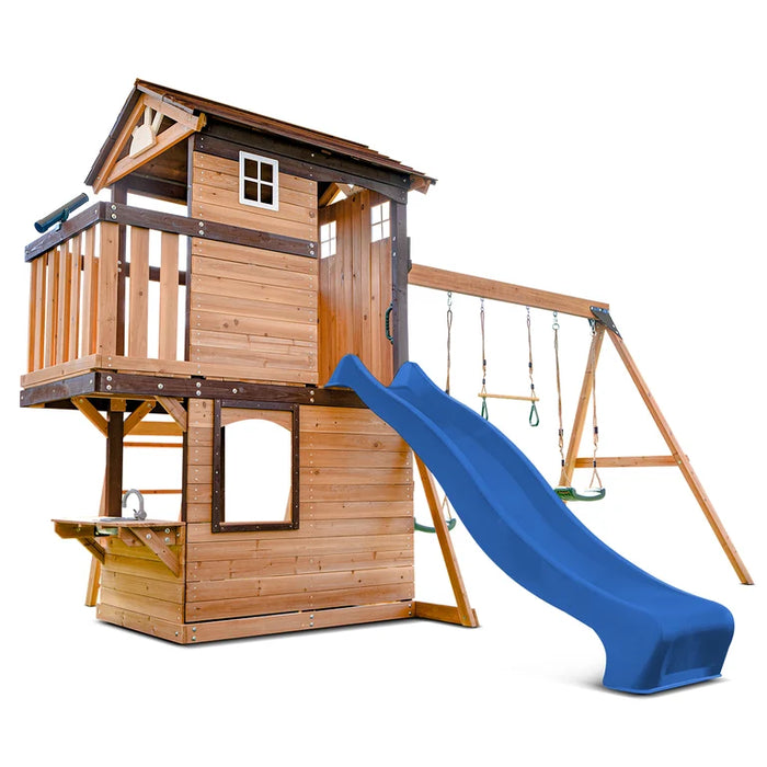 Darlington Swing Set & Playground with 2.2m Slide (Cubby Clearance)