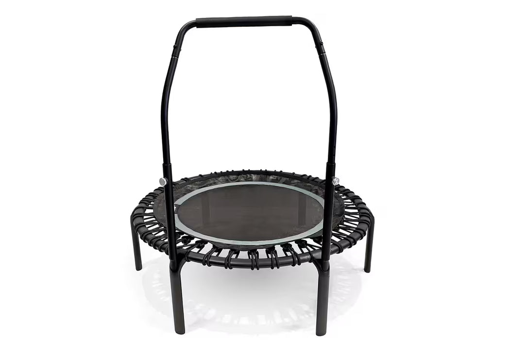 ACON Fitness Rebounder - Round Rebounder Trampoline w/ Handle - 44" (1.12m) Black
