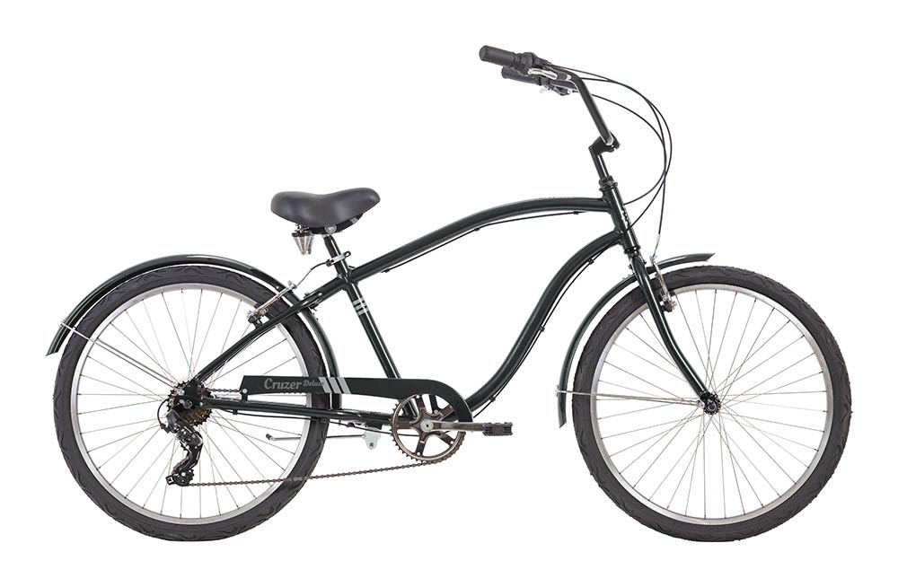 Cruzer Deluxe Step Over 17inch Gloss Black