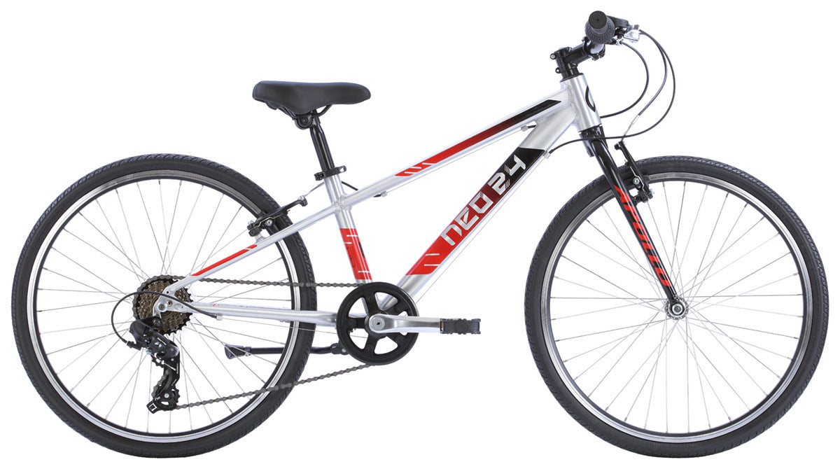 Neo+ 24 7s Boys Brushed Alloy / Black, Red Fade