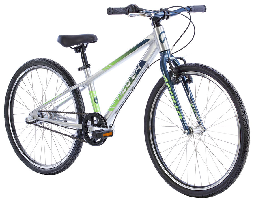 Neo+ 24 3i Boys Brushed Alloy / Slate, Lime Green Fade