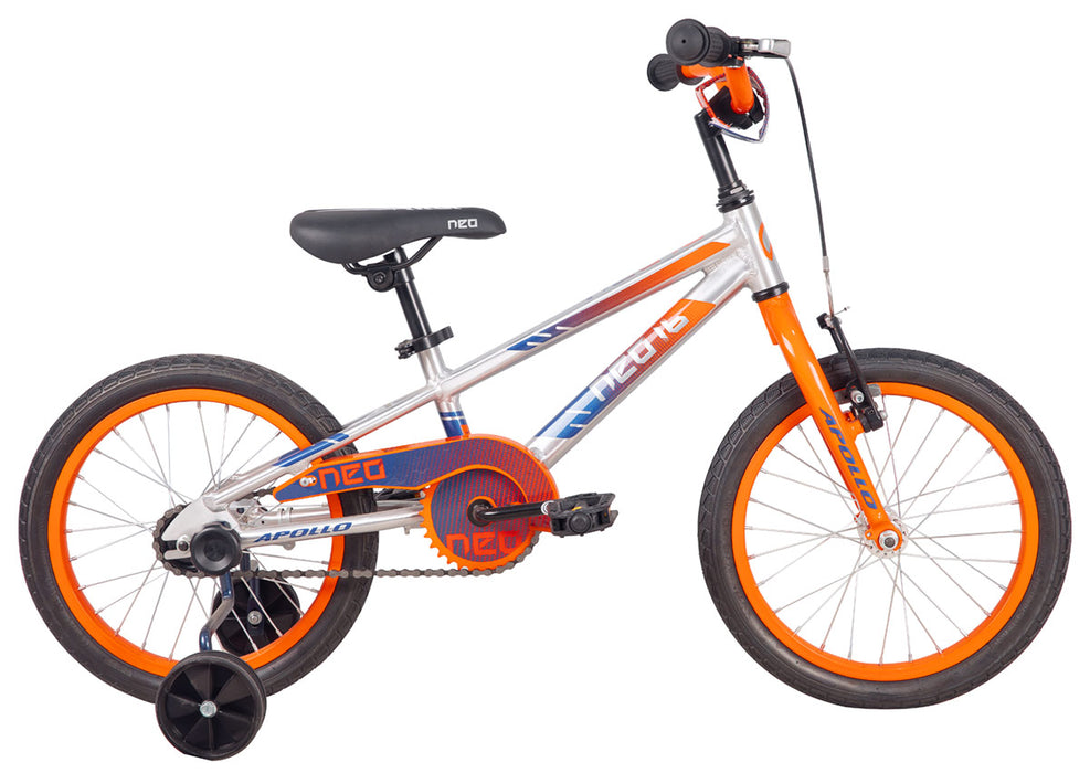 Neo+ 16 Boys Brushed Alloy / Orange, Navy Blue Fade