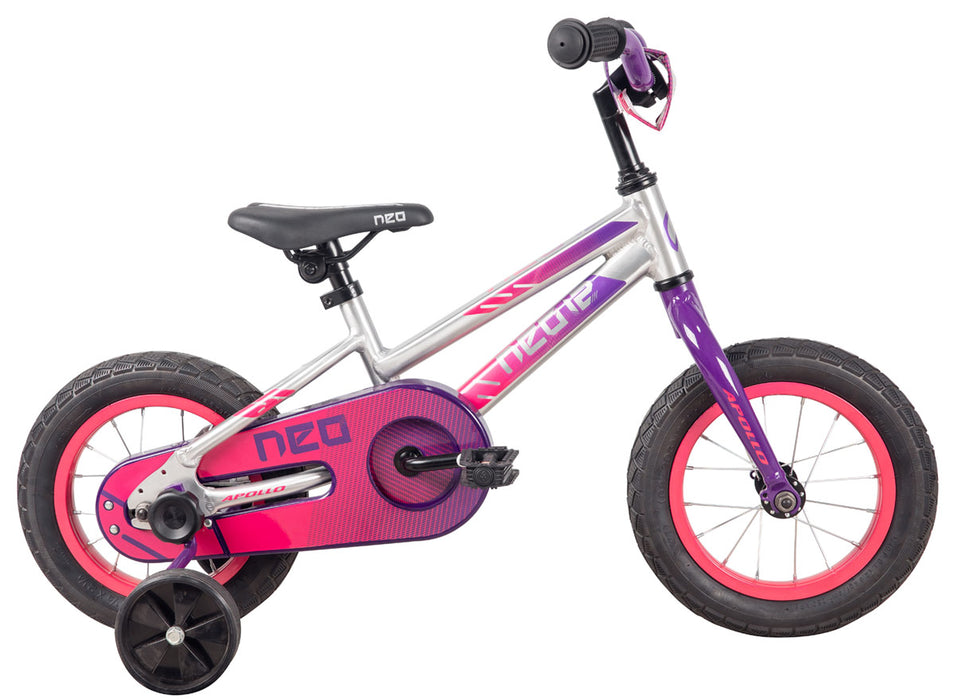 Neo+ 12 Girls Brushed Alloy / Purple, Pink Fade