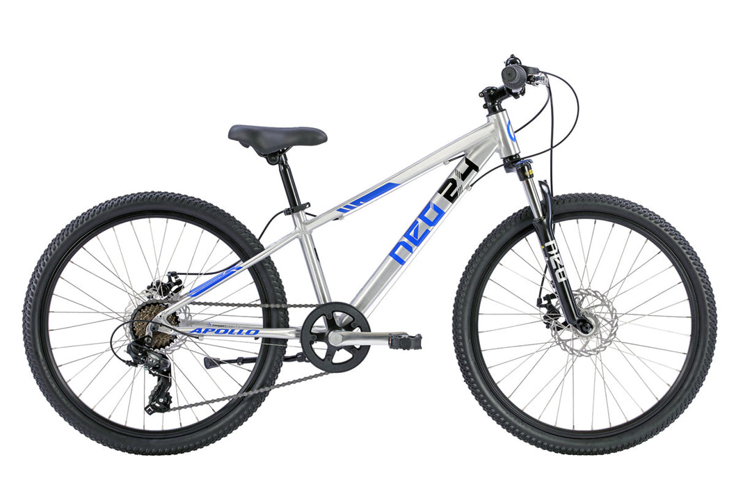 Neo Disc+ 24 7s Boys Brushed Alloy / Blue / Black
