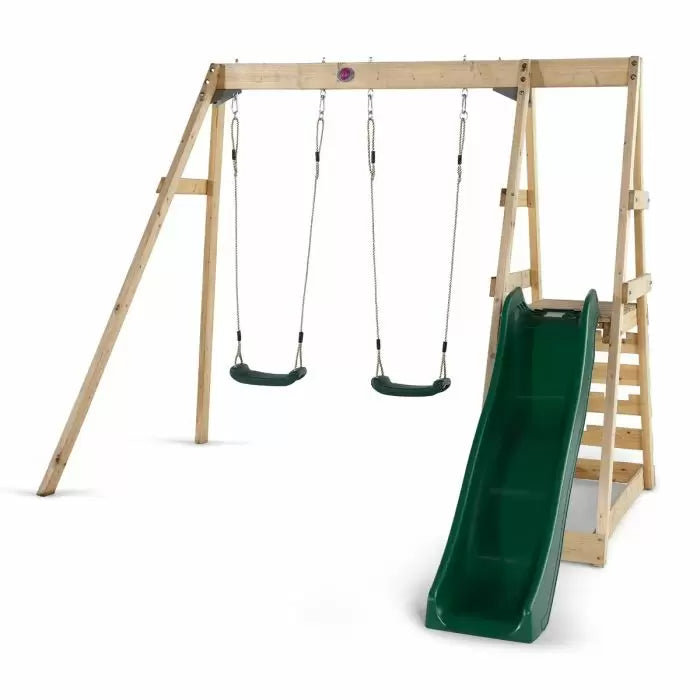 Plum Tamarin Wooden Swing Set Natural Durable Outdoor Swing