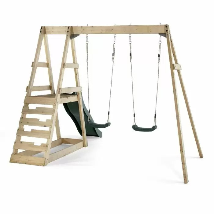 Plum Tamarin Wooden Swing Set Natural Durable Outdoor Swing