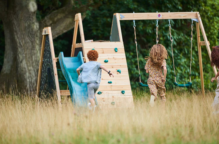 Climbing Pyramid with Slide & Swings