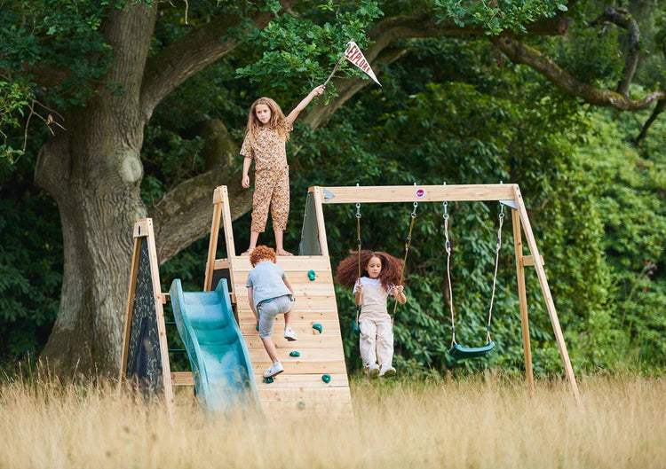 Climbing Pyramid with Slide & Swings