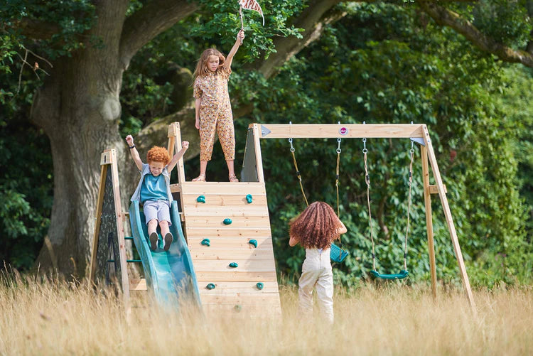 Climbing Pyramid with Slide & Swings