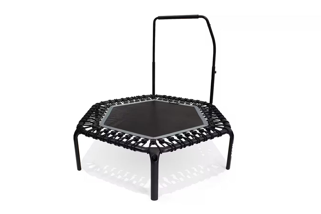 ACON Fitness Rebounder - Hexagon Rebounder Trampoline w/ Handle - 55" (1.41m) Black