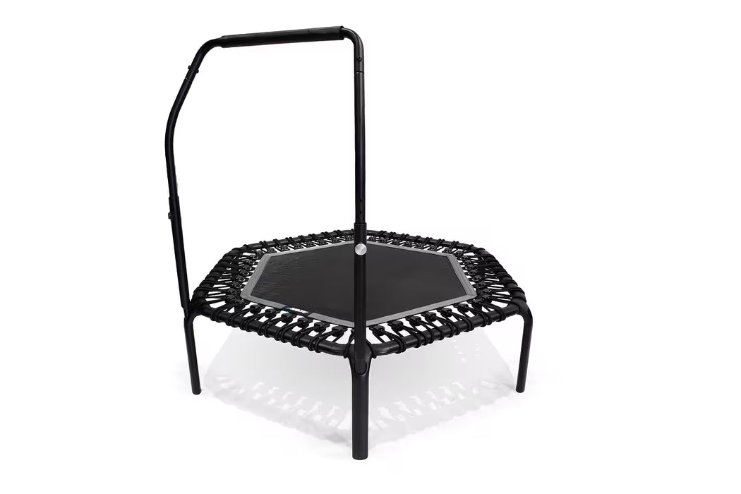 ACON Fitness Rebounder - Hexagon Rebounder Trampoline w/ Handle - 55" (1.41m) Black