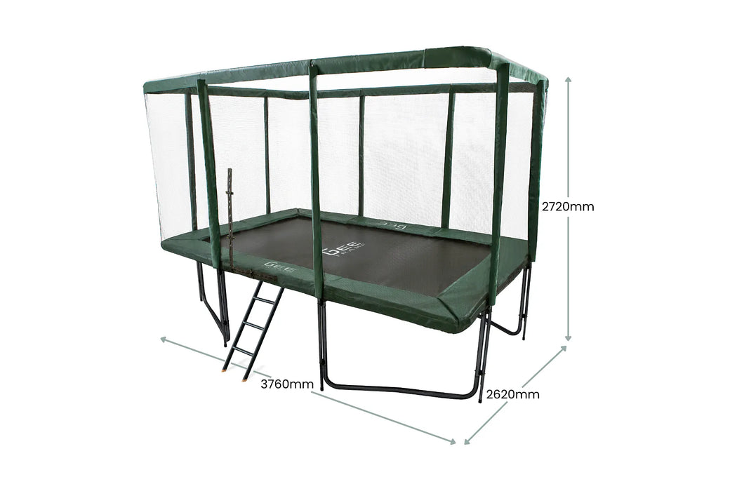 GeeTramp Force Pro 8ft x 12ft Rectangle Trampoline