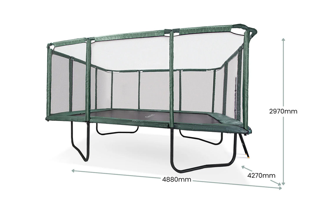GeeTramp Force Pro 14ft x 16ft Rectangle Trampoline