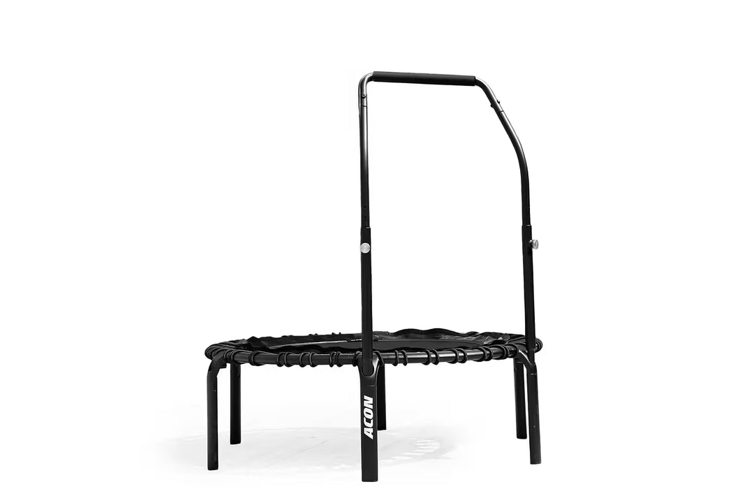 ACON Fitness Rebounder - Round Rebounder Trampoline w/ Handle - 44" (1.12m) Black