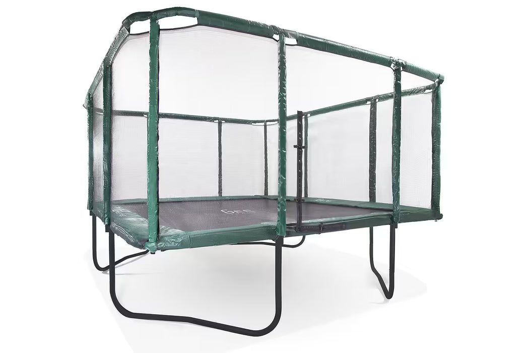 GeeTramp Force 14x16ft Rectangle Trampoline - Black Edition - High Bounce /w AU Springs