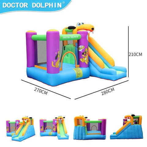 Doctor Dolphin children commercial kids inflatable bouncer Jumping slide bounce house inflatable castles bouncy castle