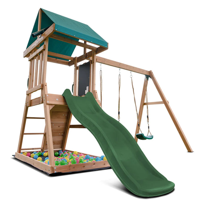 Greenvale Play Centre with 1.8m Slide (Cubby Clearance)