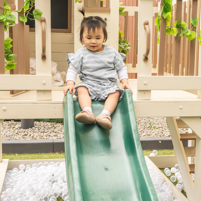 Silverton Cubby House with 1.8m Slide (Green)