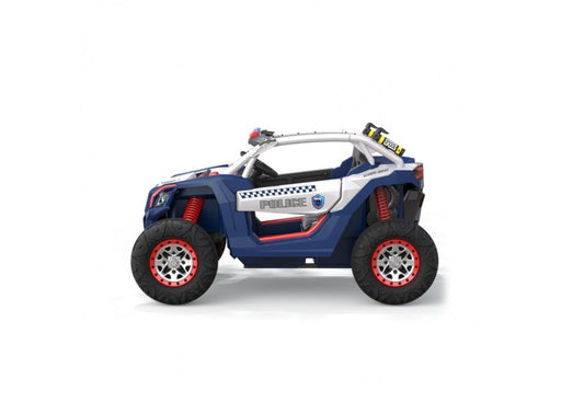 GO SKITZ 24V POLICE BEACH BUGGY KIDS RIDE ON BLUE (8602759889195)