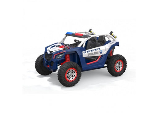 GO SKITZ 24V POLICE BEACH BUGGY KIDS RIDE ON BLUE (8602759889195)