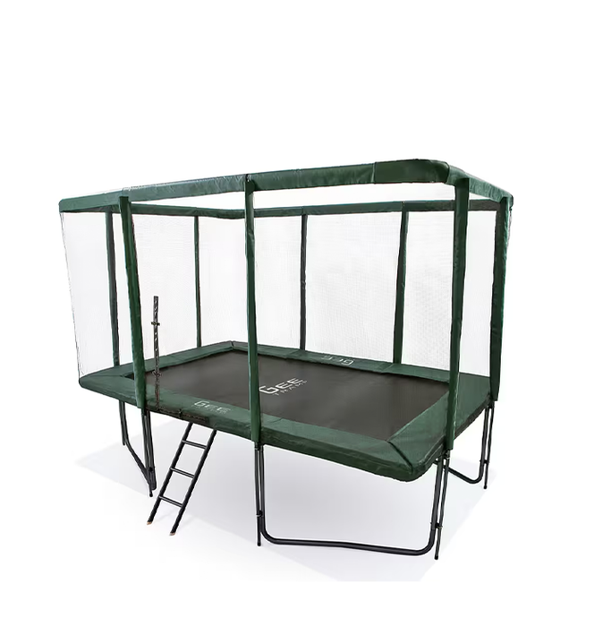 GeeTramp Force 7x10ft Rectangle Trampoline Black Edition