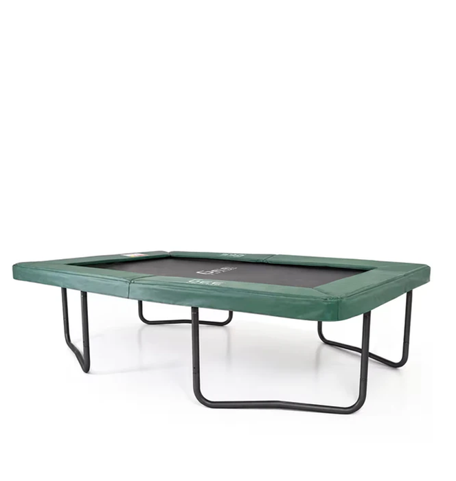 GeeTramp Force 7x10ft Rectangle Trampoline - In Ground - Black Edition