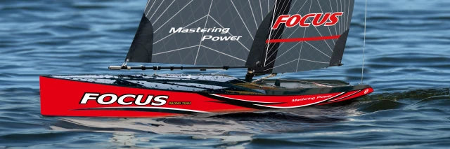 Focus V3 Red Color One Meter Sailboat (PERTH Delivery Only)