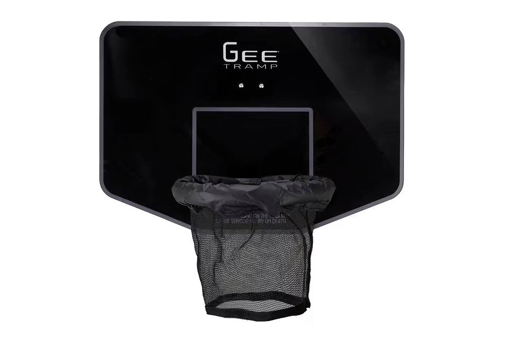 GeeTramp Force 7x10ft Rectangle Trampoline Black Edition - Family Fun Bundle