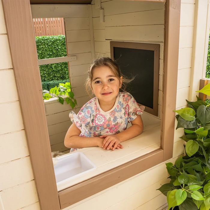 Silverton Cubby House with 1.8m Slide (Green)