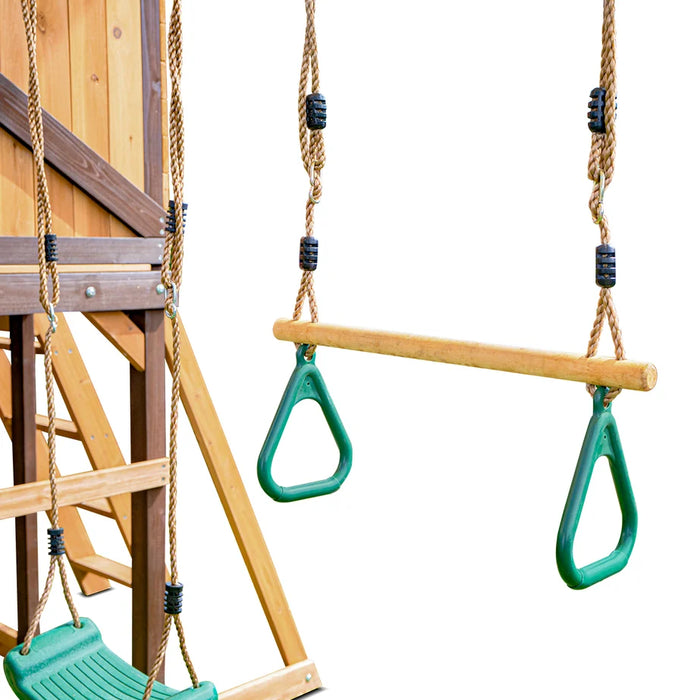 Darlington Swing Set & Playground with 2.2m Slide (Cubby Clearance)