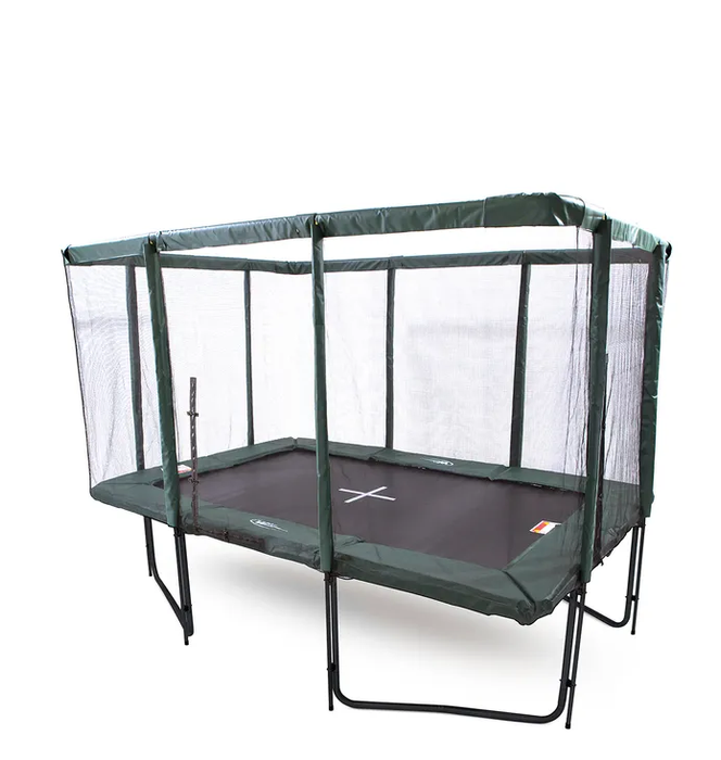 GeeTramp Force 8x12ft Rectangle Trampoline - Black Edition - Standard (Perth Delivery Only)