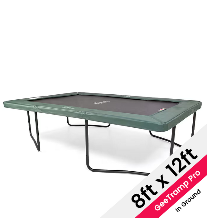 GeeTramp Force Pro 8ft x 12ft Rectangle Trampoline - In Ground (FREE Perth Only Delivery)