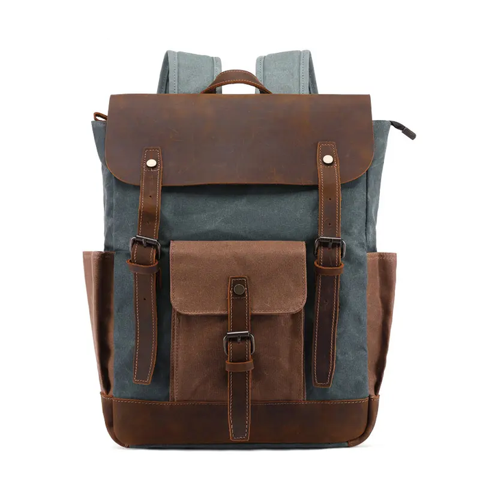 Retro Sports Waxed Canvas Backpack