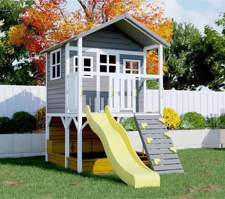 Kidzshack Caboodle Shack Cubby House with Mud Kitchen (PERTH CLEARANCE ONLY - OCT DELIVERY)