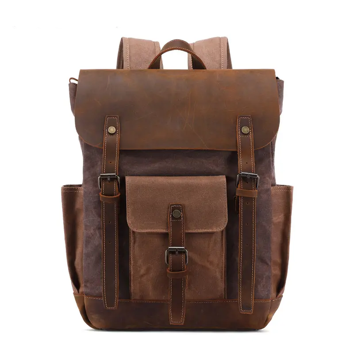 Retro Sports Waxed Canvas Backpack